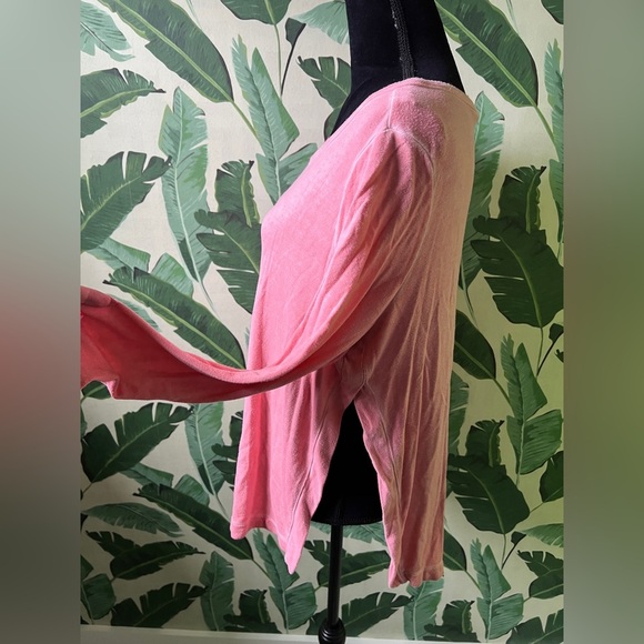 Lou & Grey Women’s Coral Long Sleeve Split Side Cozy Top Medium - Picture 4 of 8